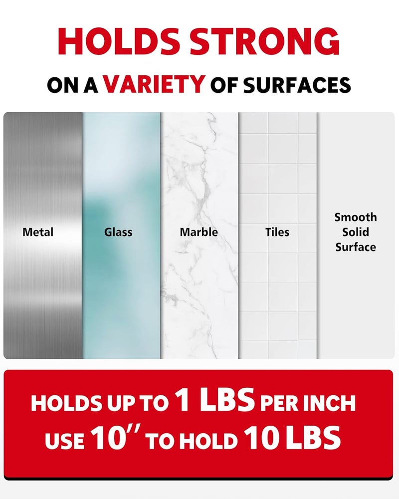 HitLights Double Sided Tape Heavy Duty, 1/2 in x 50 ft, Adhesive Mounting Tape Waterproof, Strong Double Stick Foam Tape for Walls Poster Automotive Outdoor Home (Pack of 1) - Image 2